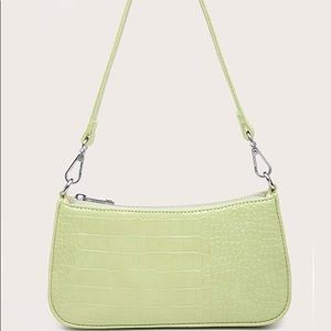 Croc Embossed Baguette Bag